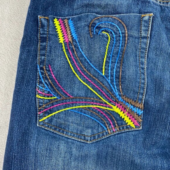 GB Design Lab Woman's Jeans 40x32 With Embroidered Back Pockets & Unique Stitche - Picture 4 of 16